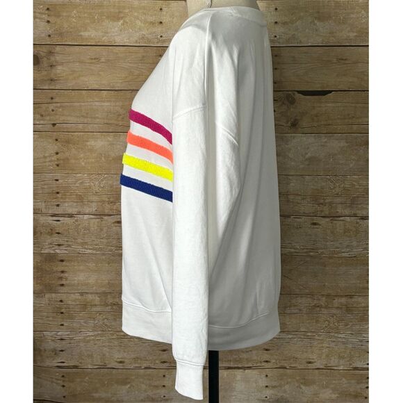 LOU & GRAY LOOSE FIT OVERSIZED ATHLEISURE SOFT COLORFUL EVERYDAY SWEATSHIRT SM - Picture 2 of 3